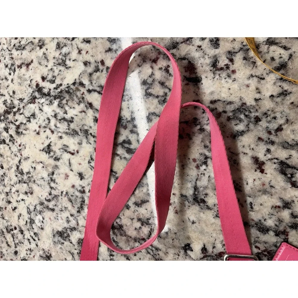 Coach Signature Getaway Nylon File Crossbody Shoulder Bag F77408 Hot Pink Barbie